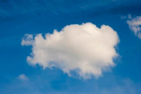 White cloud on a blue sky Stock Photos