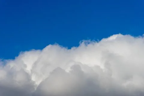 White Cloud with Blue Sky Stock Photos