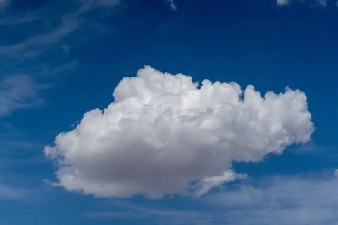 White Cloud with Blue Sky Stock Photos