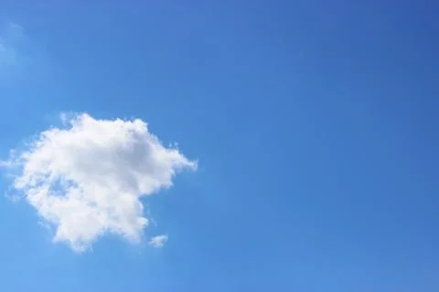 White cloud in the blue sky Stock Photos
