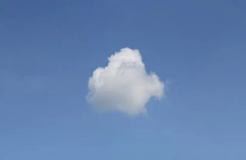 White cloud in the blue sky. Stock Photos