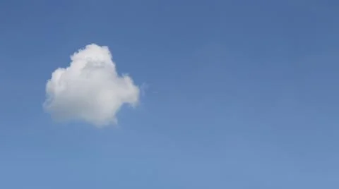 White cloud in the blue sky. Stock Photos