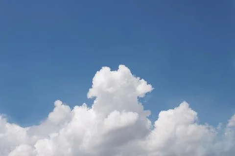 White cloud on the blue sky Stock Photos