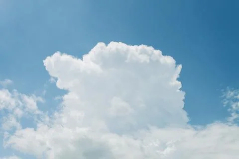 White cloud on the blue sky Stock Photos