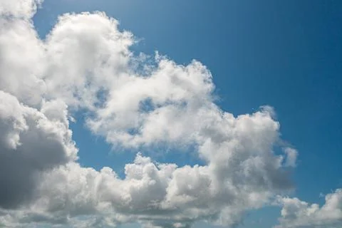 White cloud in blue sky. Stock Photos