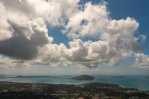 White cloud in blue sky. Stock Photos