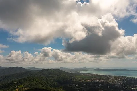 White cloud in blue sky. Stock Photos