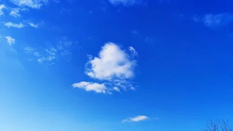 White cloud in the blue sky Stock Photos