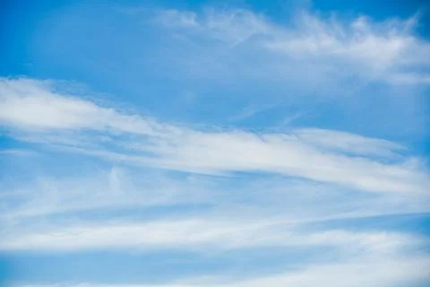 White cloud on blue sky in sunny day Stock Photos