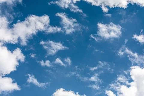 White cloud with blue sky of winter season. Foto stock