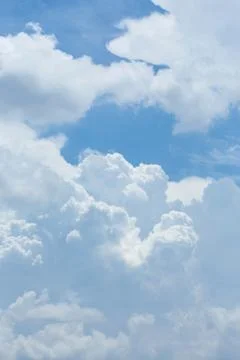 White cloud covered sky, cloudy dramatic sky, abstract heaven background Photos