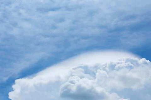 White cloud covered sky, cloudy dramatic sky, abstract heaven background Stock Photos