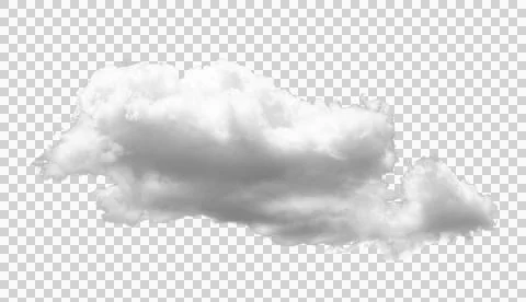 White cloud cutout on the background and texture. Stock Photos