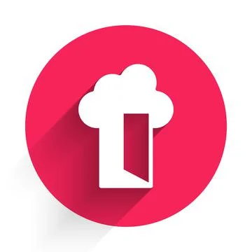 White Cloud database icon isolated with long shadow background. Cloud computing イラスト素材