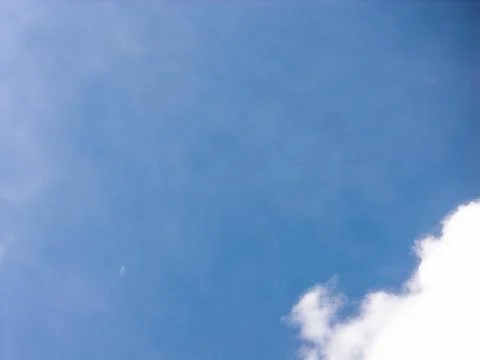 White Cloud Edge Below an Open Blue Sky Stock Photos