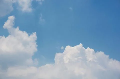 White cloud like elephant head Stock Photos
