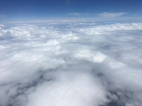  White cloud fluff Stock Photos