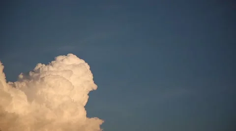 White cloud goes, black cloud comes Stock Footage 64168071