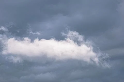 White cloud on gray sky Stock Photos