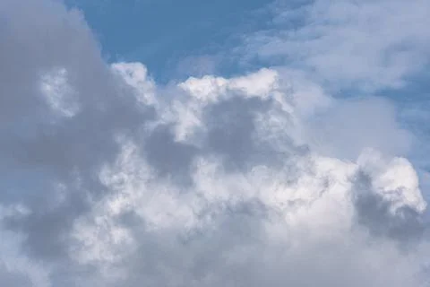 White cloud on gray sky Stock Photos