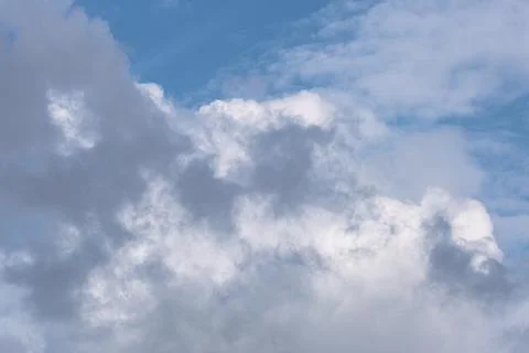 White cloud on gray sky Stock Photos