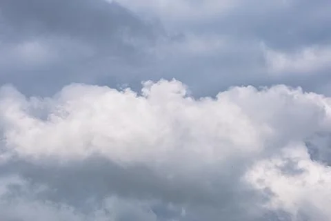 White cloud on gray sky Stock Photos