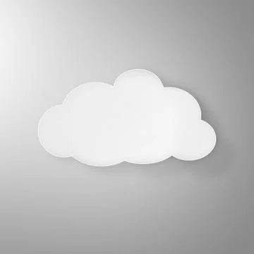 White Cloud Icon Stock Illustration