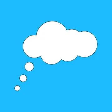 White cloud icon illustration Stock Illustration