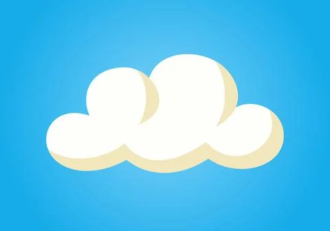 White cloud Stock Illustration