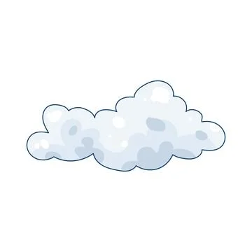 White cloud Illustrazione stock