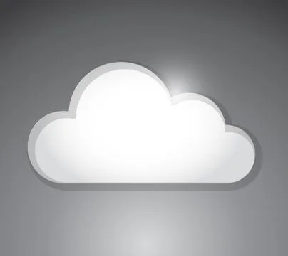 White cloud illustration design Illustrazione stock