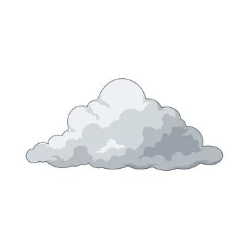 White cloud illustration Stock Illustration