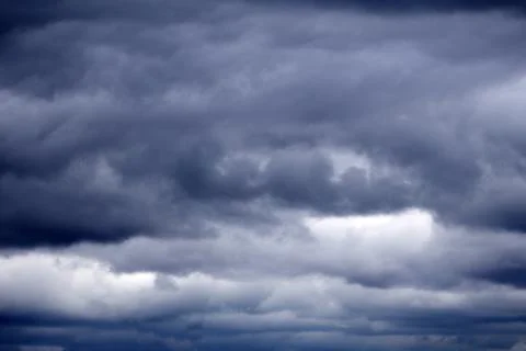 White cloud isolated on a black background realistic cloud. Stock Photos