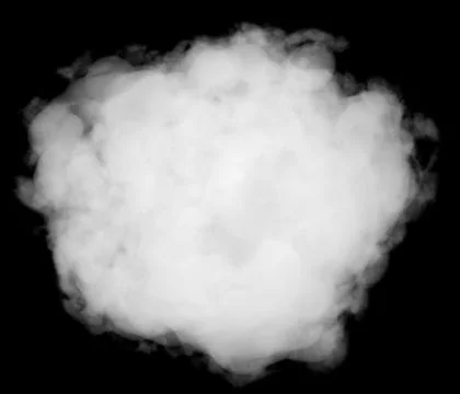 White cloud, isolated Ilustración de archivo