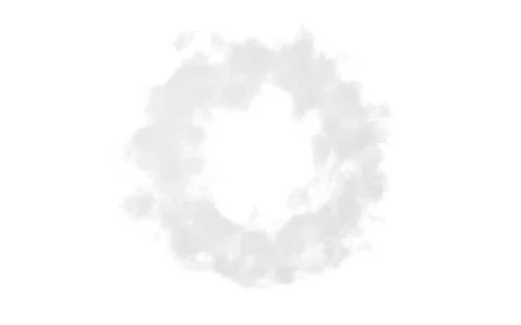 White cloud model, white smoke, 3d rendering. Stock Illustration