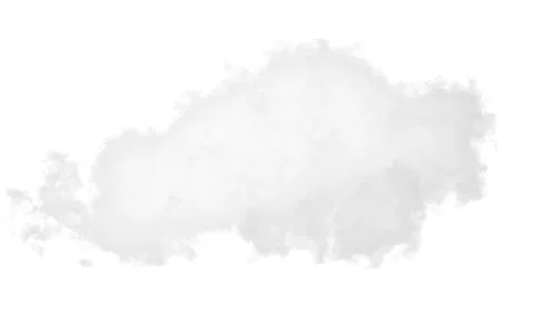 White cloud model, white smoke, 3d rendering. Stock Illustration