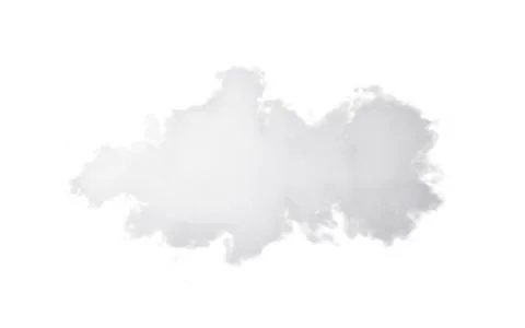 White cloud model, white smoke, 3d rendering. イラスト素材