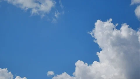White cloud moving time lapse. Stock Footage 98483693