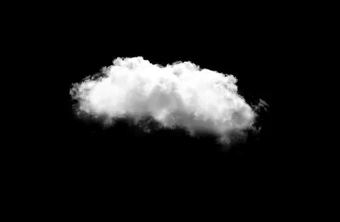 White cloud over black background 스톡 일러스트