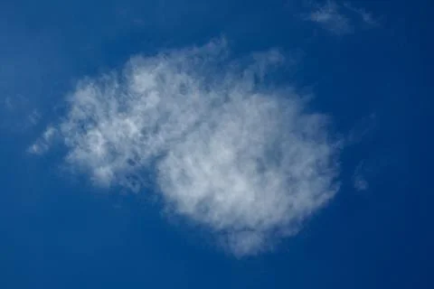 White cloud over blue sky Stock-Fotos