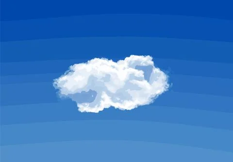 White cloud over blue sky background Stock Photos