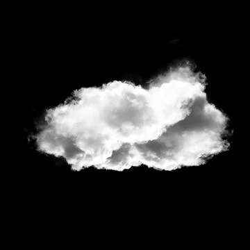 White cloud shape isolated over white background 스톡 일러스트