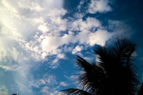 White cloud sky background. Foto stock