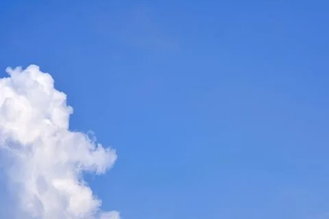 White cloud on sky, sun shine day. Stock Photos