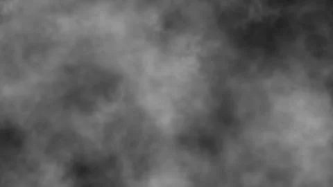 White Cloud, Smoke Passing Left to Right Animation on Black Background Stock Footage 321332475