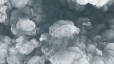 White Cloud Smoke Transition with Alpha Channel Stock Footage 264732957