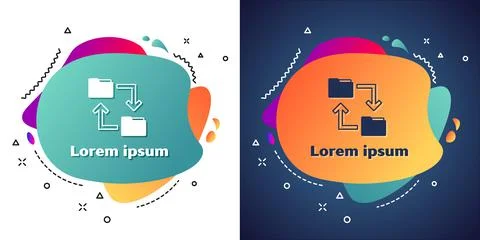 White Cloud storage text document folder icon isolated on white and blue 스톡 일러스트