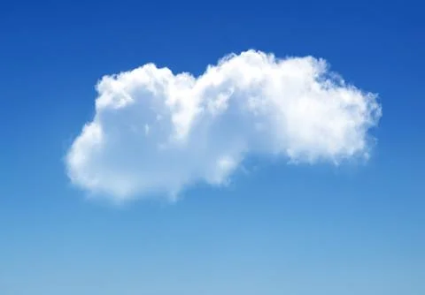 White cloud in summer sky Stockillustratie