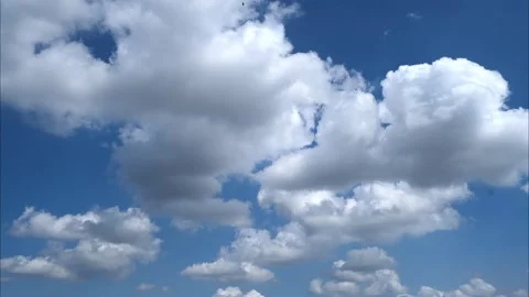 White Cloud Time-Lapse - Cloud Close-up Stock Footage 258084999