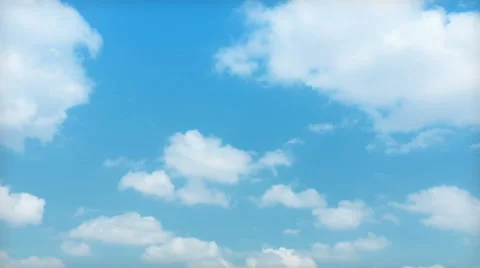 White clouds against blue sky Stock Footage 41634981